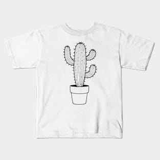 Cactus fine line Kids T-Shirt